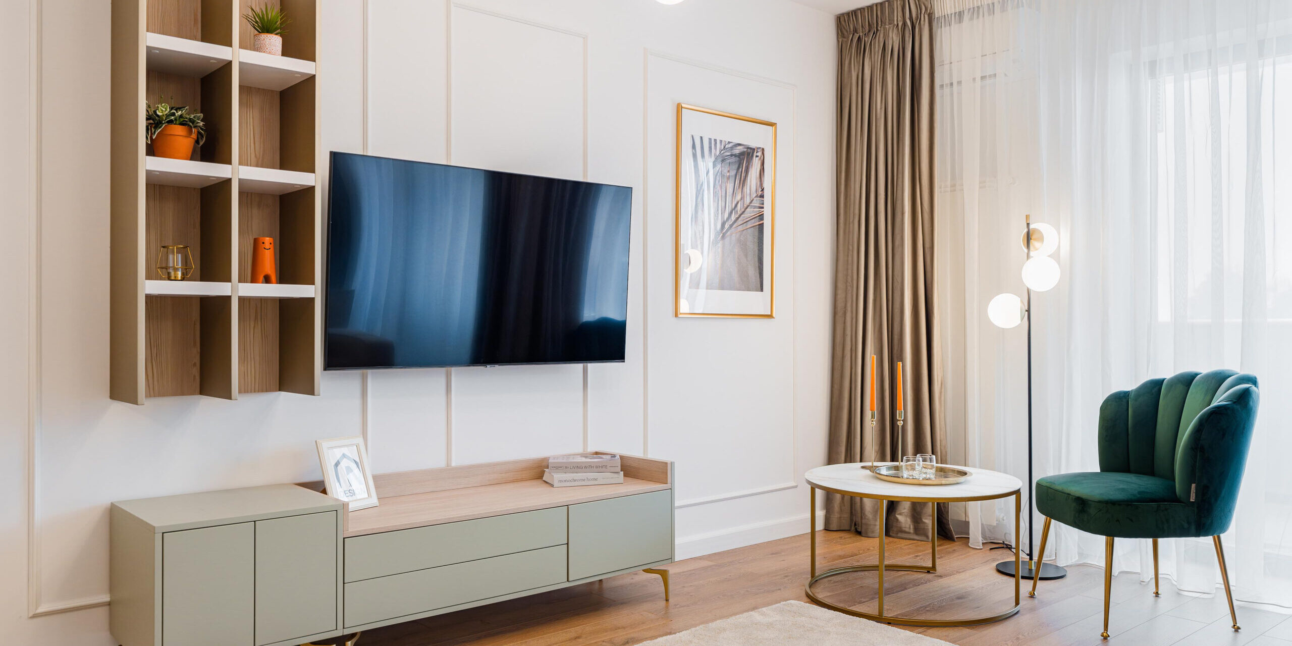 amenajare living apartament 2 camere Băneasa Embassy Residence design interior contemporan mobilier custom